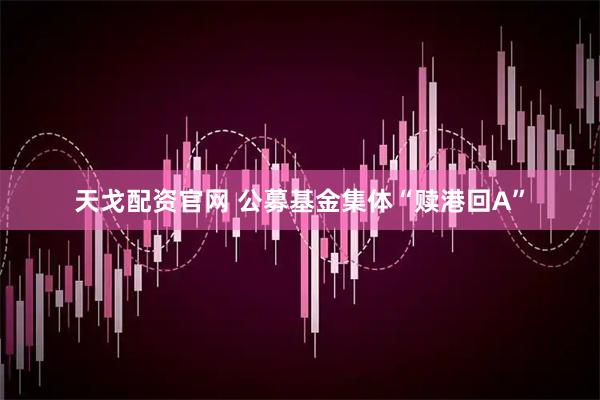 天戈配资官网 公募基金集体“赎港回A”